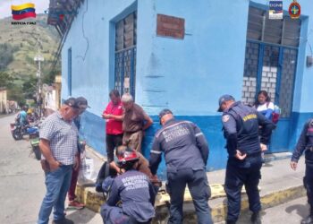 Accidente vial en el centro de Boconó deja una persona lesionada 