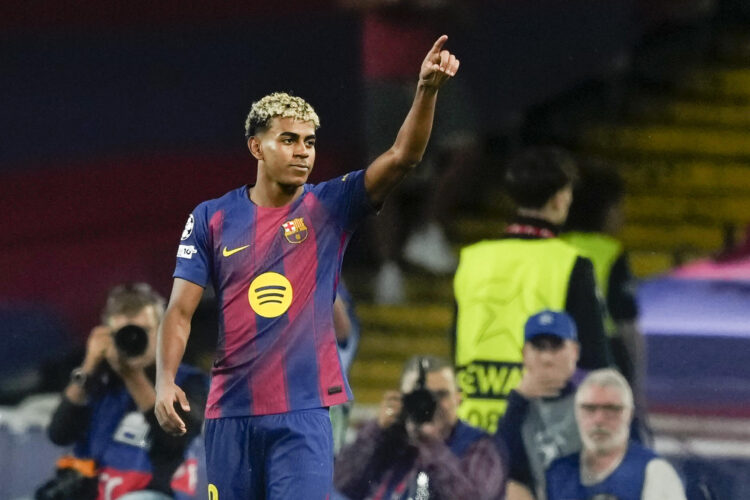 El delantero del Barcelona Lamine Yamal. EFE/Alejandro García