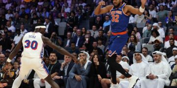 Los Knicks vuelven a ganar a los 76ers y conquistan Abu Dabi