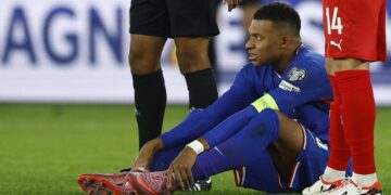 Mbappé, baja de la selección francesa por problemas en su tobillo derecho