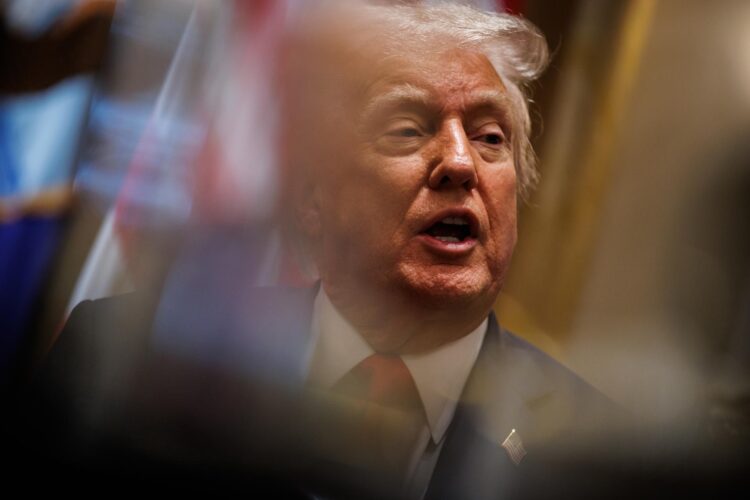 El presidente Estados Unidos, Donald Trump, en una fotografía de archivo. EFE/SAMUEL CORUM