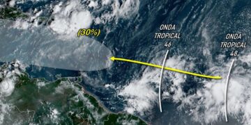 Dos ondas tropicales podrían generar lluvias en Venezuela durante el fin de semana