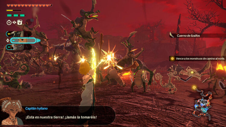 Captura de pantalla de un momento del juego de Nintendo 'Hyrule Warriors: La era del destierro'. The Legend of Zelda. EFE/ Eugenio Ponz Pelufo