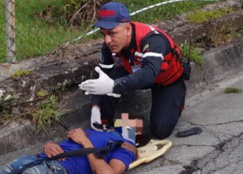 Colisión entre motos deja una persona lesionada en Boconó 