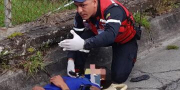 Colisión entre motos deja una persona lesionada en Boconó 