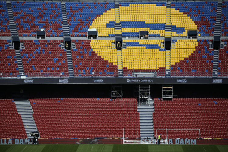 Vista general del Spotify Camp Nou. EFE/Alberto Estévez