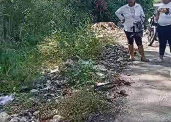 La vía que conduce al Tres de Febrero se ha convertido un vertedero público de basura