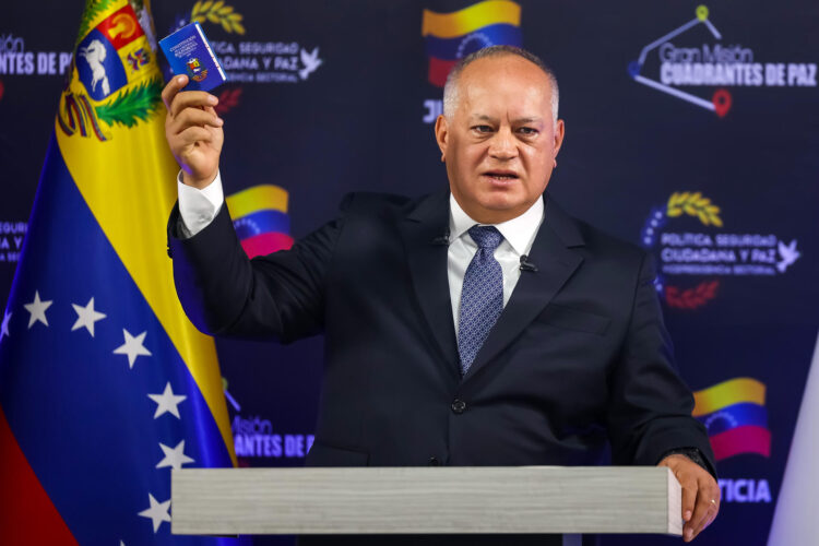 El ministro de Interior de Venezuela, Diosdado Cabello. EFE/ Miguel Gutierrez