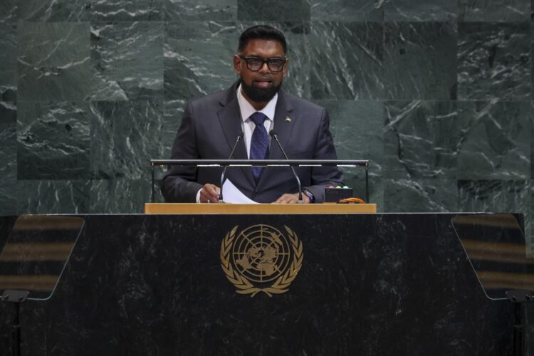 El presidente de Guyana, Mohamed Irfaan Ali, en una fotografía de archivo. EFE/SARAH YENESEL