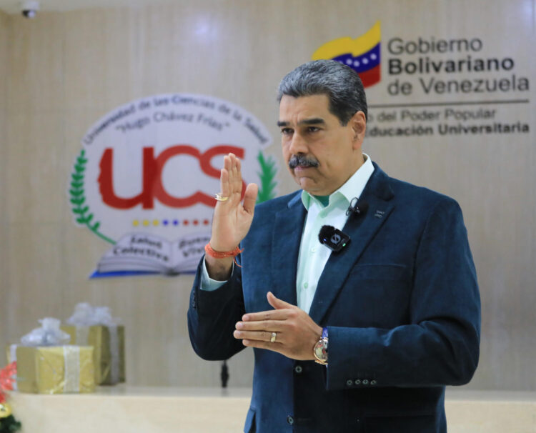 Fotografía cedida del presidente de Venezuela, Nicolás Maduro. EFE/ Palacio de Miraflores