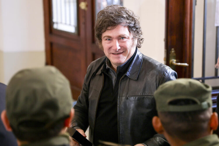 Fotografía de archivo del presidente de Argentina, Javier Milei, en Buenos Aires (Argentina). EFE/Juan Ignacio Roncoroni