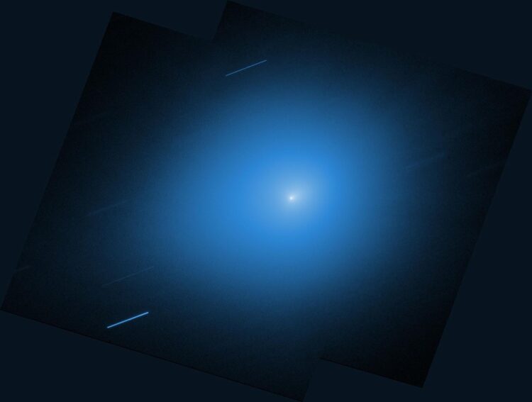 Imagen del cometa 3I/ATLAS tomada por el telescopio espacial Hubble. Crédito: NASA, ESA, STScI, D. Jewitt (UCLA). Image Processing: J. DePasquale (STScI)