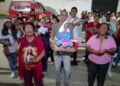 Buscando posada para la Virgen en el sector Sagrado Corazón de Jesús, de la comunidad de Morón