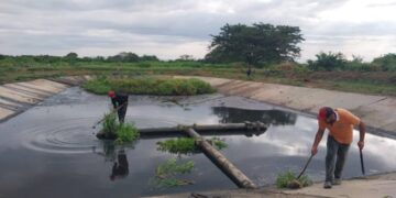 Realizada limpieza de la laguna de oxidación de parroquia El Paraíso de Sucre