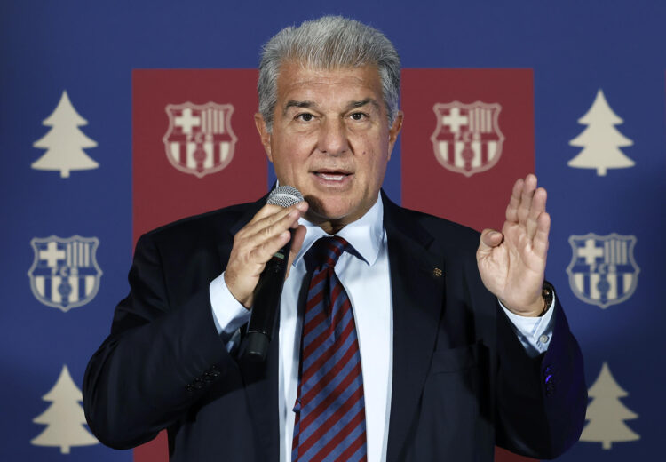 Foto de archivo del presidente del FC Barcelona, Joan Laporta. EFE/Andreu Dalmau