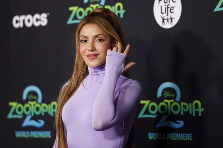 Imagen de archivo de la cantente colombiana Shakira en el estreno de 'Zootopia 2' en Los Angeles. EFE/EPA/CAROLINE BREHMAN