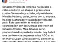 Trump confirma ataque «a gran escala» contra Venezuela y dice que han capturado a Maduro