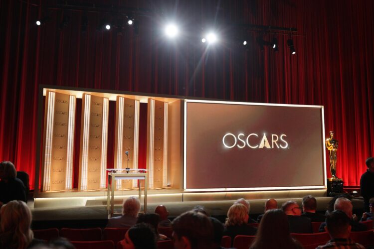 El escenario durante la ceremonia de nominaciones de la 98.ª edición de los Premios de la Academia (Óscar 2026) en el Teatro Samuel Goldwyn, en Beverly Hills, California, Estados Unidos, el 22 de enero de 2026. EFE/CHRIS TORRES
