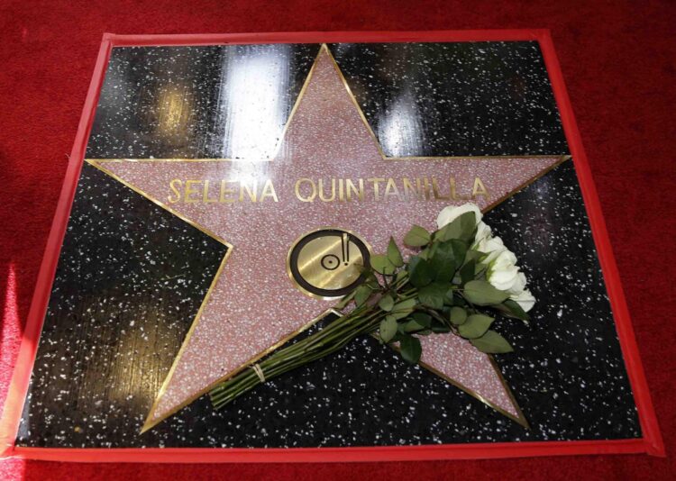 Imagen de archivo de la estrella de Selena Quintanilla en la calzada de la fama en Hollywood. EFE/EPA/MIKE NELSON