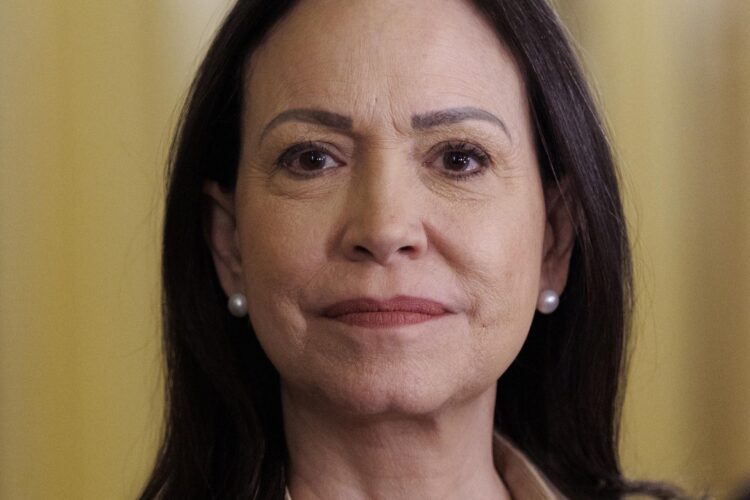 Fotografía de archivo de la líder opositora venezolana, María Corina Machado. EFE/EPA/WILL OLIVER