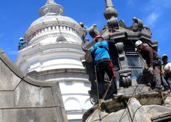 Catorce frentes de trabajo desplegados en rehabilitación de la Catedral de Mérida 