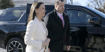 María Corina Machado llega a la Casa Blanca para reunirse con Trump