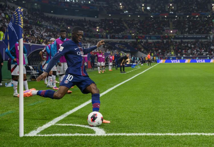 El jugador del Paris Saint-Germain Ousmane Dembele en una fotografía de archivo. EFE/EPA/NOUSHAD THEKKAYIL