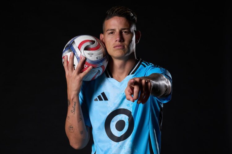Fotografía facilitada por la MLS del colombiano James Rodríguez, como jugador del Minnesota United FC EFE/ MLS /SOLO USO EDITORIAL/ NO VENTAS