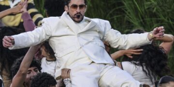 Las reproducciones en Spotify de Bad Bunny en EEUU aumentaron un 470 % tras el Super Bowl