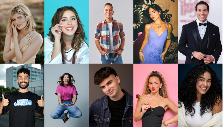 Combo de fotografías cedidas por Walt Disney World (WDW) donde aparecen los creadores confirmados a participar en el primer Walt Disney World Hispanic Influencer Challenge, de izquierda a derecha arriba; Sol Carlos; Leyla Star; Oscar Alejandro; Daniela Dib e Iván Emilio, y de izquierda a derecha abajo; Franco Micheo; Juliana Rivera; JC Martínez; Gabriela Short y Miredy Rivera. El Walt Disney World Resort lanzará este domingo en Florida el primer 'WDW Hispanic Influencer Challenge', competencia entre 10 creadores latinos, en particular de Argentina, Venezuela y Puerto Rico, incluyendo al venezolano Óscar Alejandro, quien estuvo detenido por sus videos de YouTube. EFE/Walt Disney World