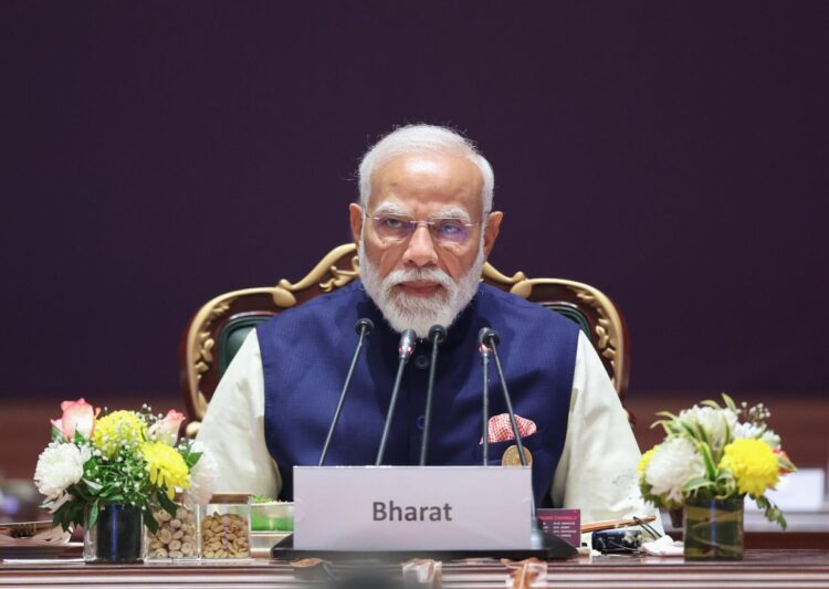 Fotografía de archivo, tomada el 19/02/2026, del primer ministro de India, Narendra Modi, en un acto en Nueva Delhi. EFE/EPA/PRESS INFORMATON BUREAU HANDOUT HANDOUT EDITORIAL USE ONLY/NO SALES