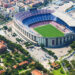 Vista aérea del Estadio Spotify Camp Nou en Barcelona.