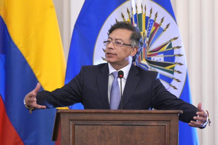 Fotografía de archivo del presidente de Colombia, Gustavo Petro. EFE/ Lenin Nolly