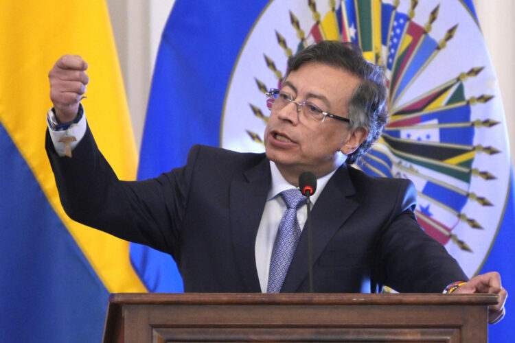 Fotografía de archivo del presidente de Colombia, Gustavo Petro. EFE/Lenin Nolly