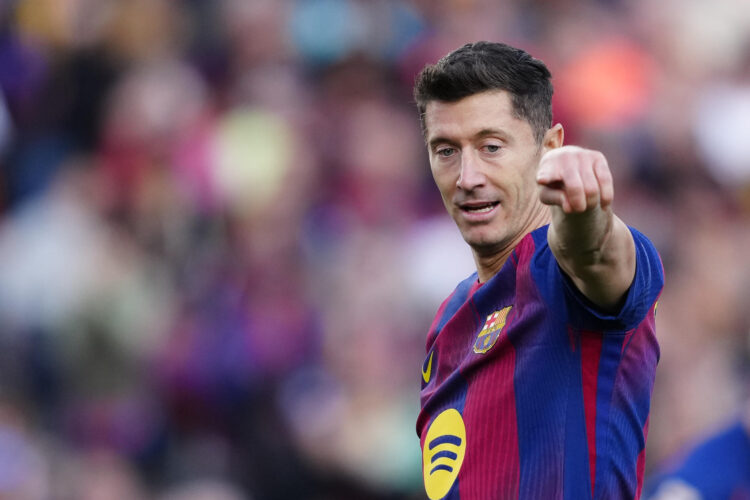 El delantero polaco del FC Barcelona Robert Lewandowski. EFE/ Alejandro García