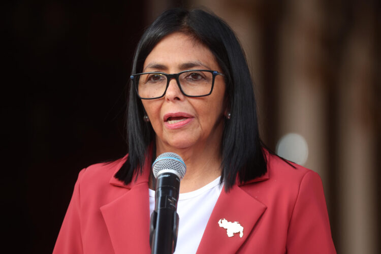 La presidenta encargada de Venezuela, Delcy Rodríguez. EFE/ Miguel Gutiérrez
