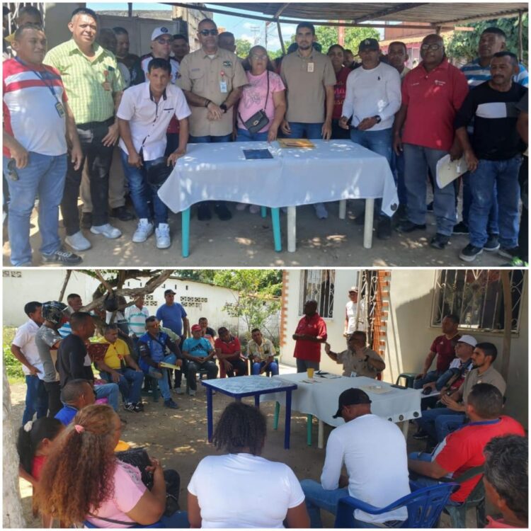 Aspectos de la reunión de los petroleros en La Ceiba.