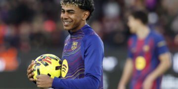 El protagonista de la jornada 26: El primer triplete de Lamine Yamal