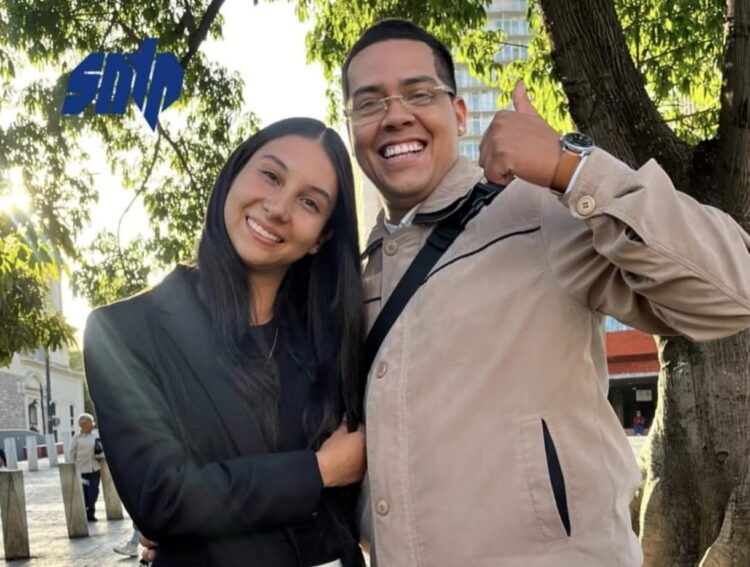 Nakary Mena Ramos y su esposo, Gianni González. Foto: SNTP