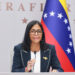 Delcy Rodríguez promete seguridad a inversiones de EEUU «indistintamente de alternancias»