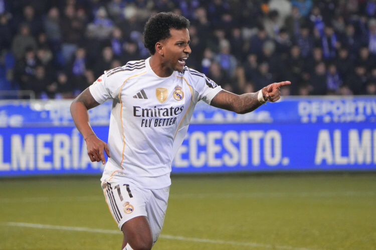 El delantero del Real Madrid Rodrygo Goes. EFE/Adrián Ruiz de Hierro