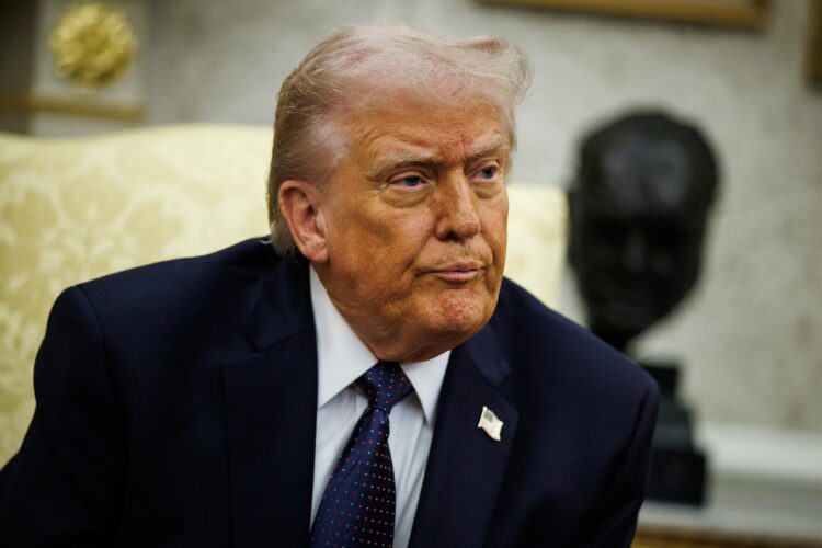 Fotografía de archivo del presidente estadounidense, Donald Trump. EFE/Samuel Corum