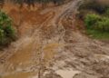 Vialidad a Santa Rita de Boconó colapsada por las lluvias 