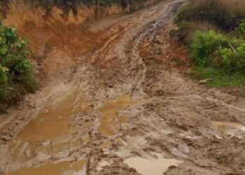 Vialidad a Santa Rita de Boconó colapsada por las lluvias 