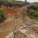 Vialidad a Santa Rita de Boconó colapsada por las lluvias 
