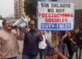 “Salario digno ya”: gremios protestan frente al TSJ para exigir decisión sobre demanda por omisión constitucional