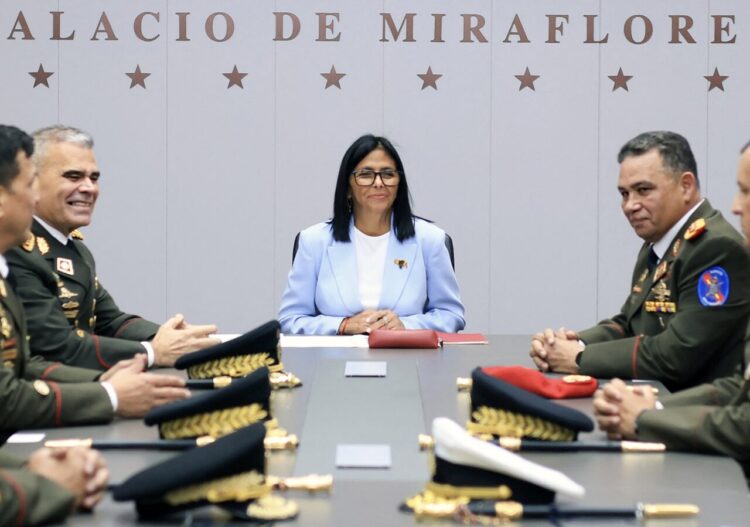 Delcy Rodríguez asumió la Presidencia interina tras la captura de Nicolás Maduro en enero | Foto: Prensa Miraflores