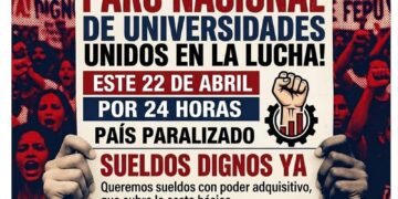 Por crisis salarial | FAPUV anuncia paro nacional de 24 horas este 22 de abril