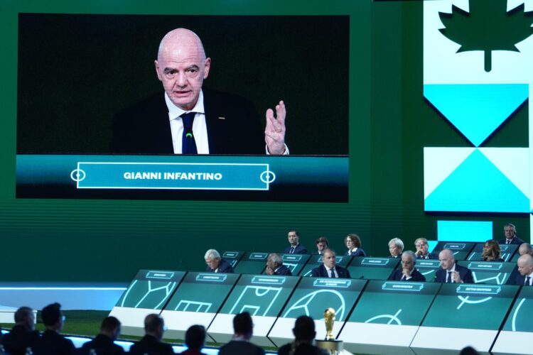 Gianni Infantino, durante el Congreso de la FIFA en Vancouver. EFE/EPA/BOB FRID