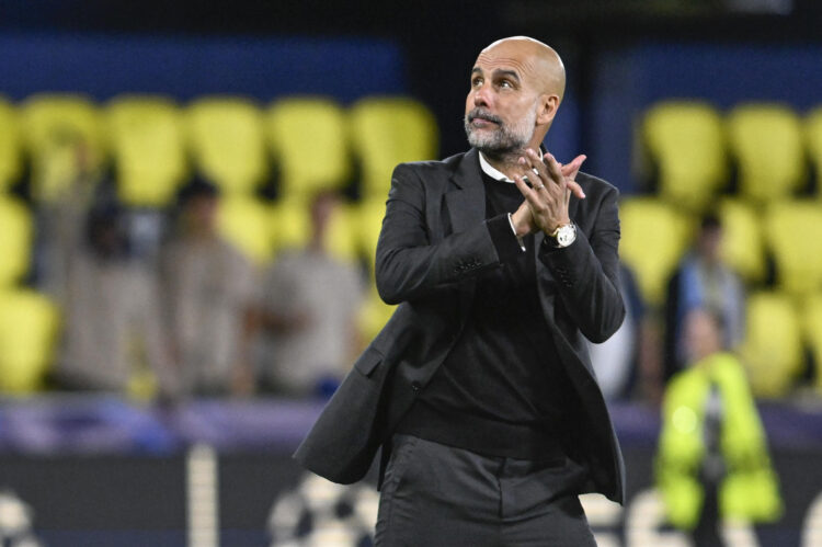 El técnico del Manchester City, Pep Guardiola, durante un partido de Liga de Campeones. EFE/ Andreu Esteban